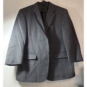VTG Irvine Park 42 Tweed Lambswool Blazer Suit Sport Coat Jacket Wool S26